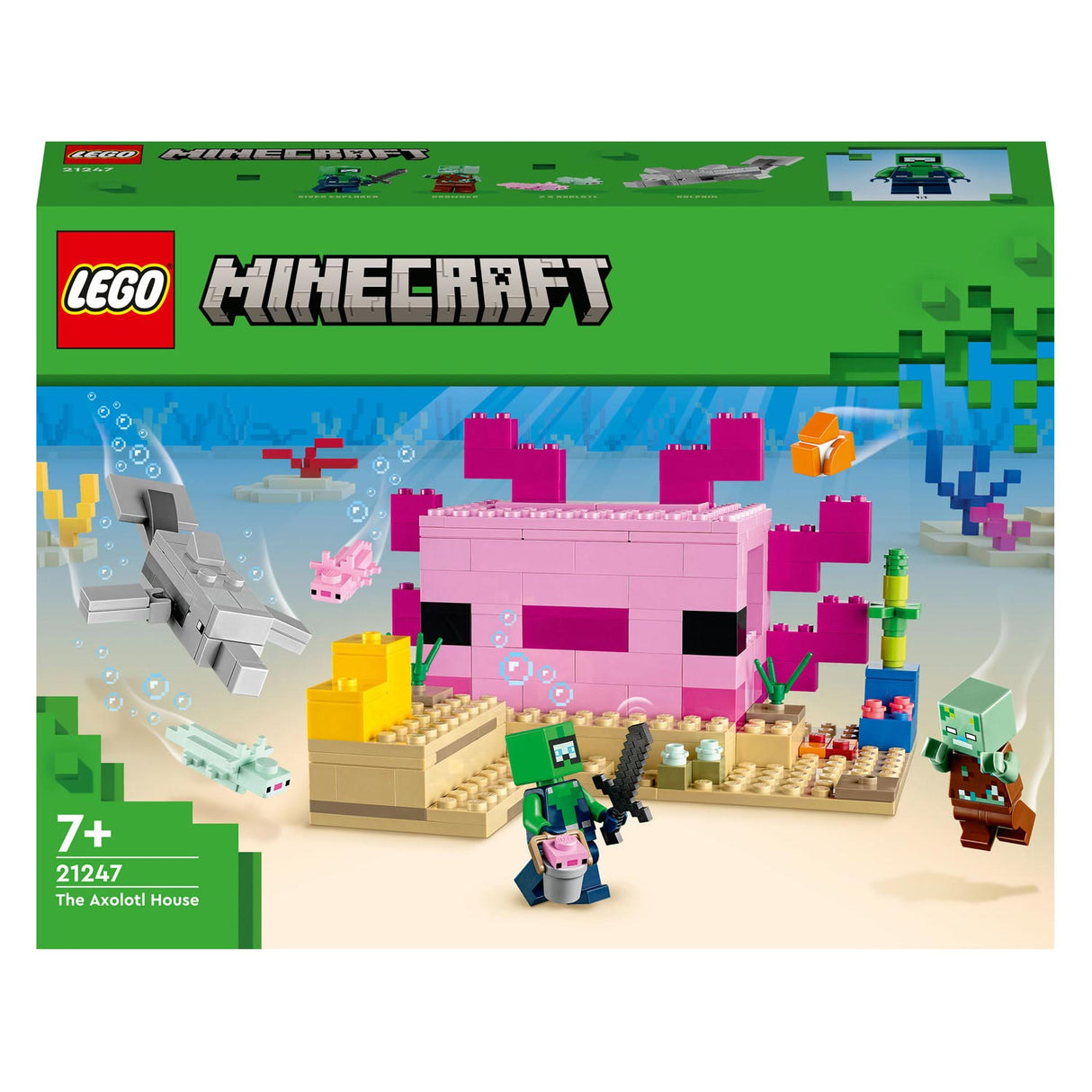 Lego Lego Minecraft 21247 Die Axolotlhuis