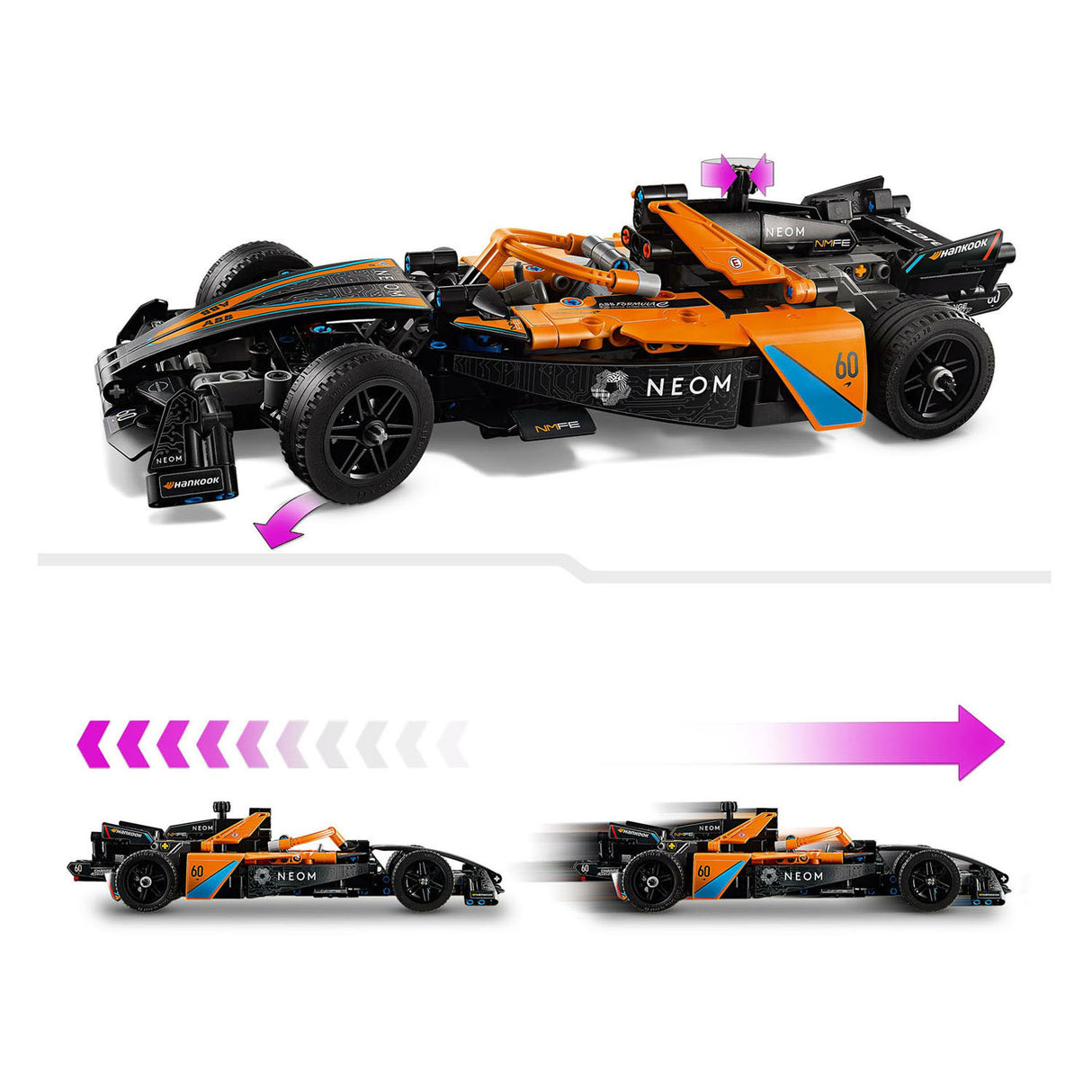 LEGO Technic 42169 Neom McLaren Formel E Rennwagen