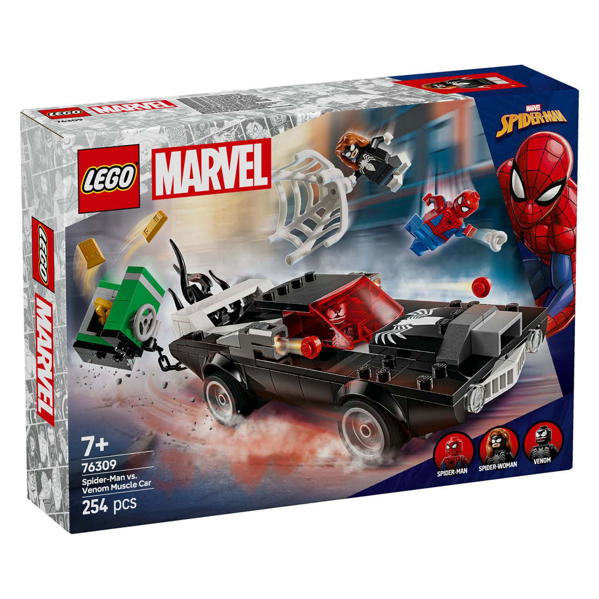 Lego Superhelden 76309 Spider-Man vs. Venoms Oldtimer