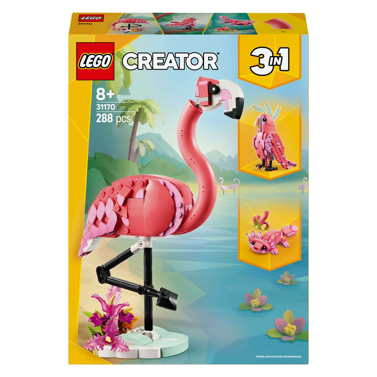 Lego Creator 31170 Wilde Tiere, rosa Flamingo