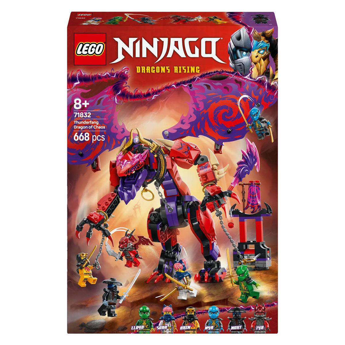 Lego 71832 Ninjago Blitzzahn Drache des Chaos