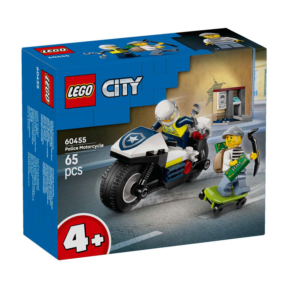 Lego City 60455 Verfolgungsjagd mit Polizeimotorrad