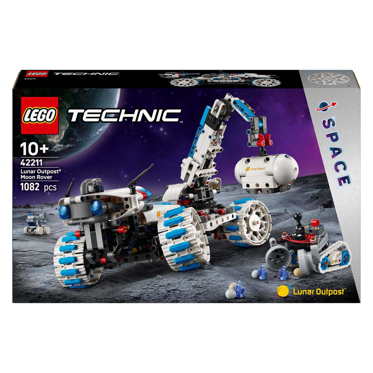 Lego Technic 42211 Mondaußenposten Mondrover Raumfahrzeug