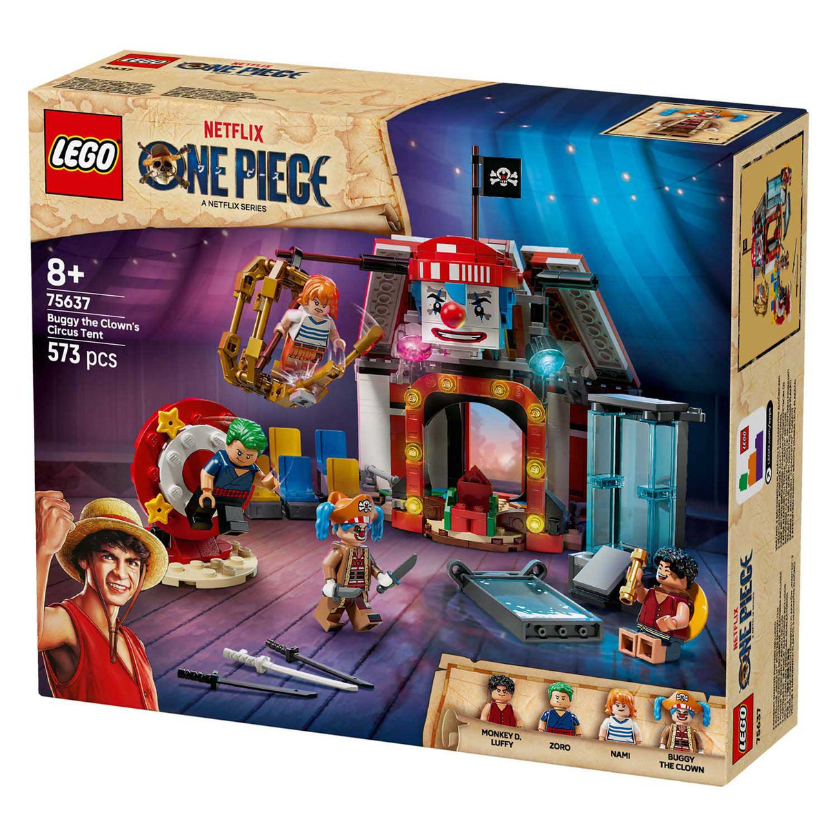 Lego One Piece 75637 Zirkuszelt von Buggy, dem Clown