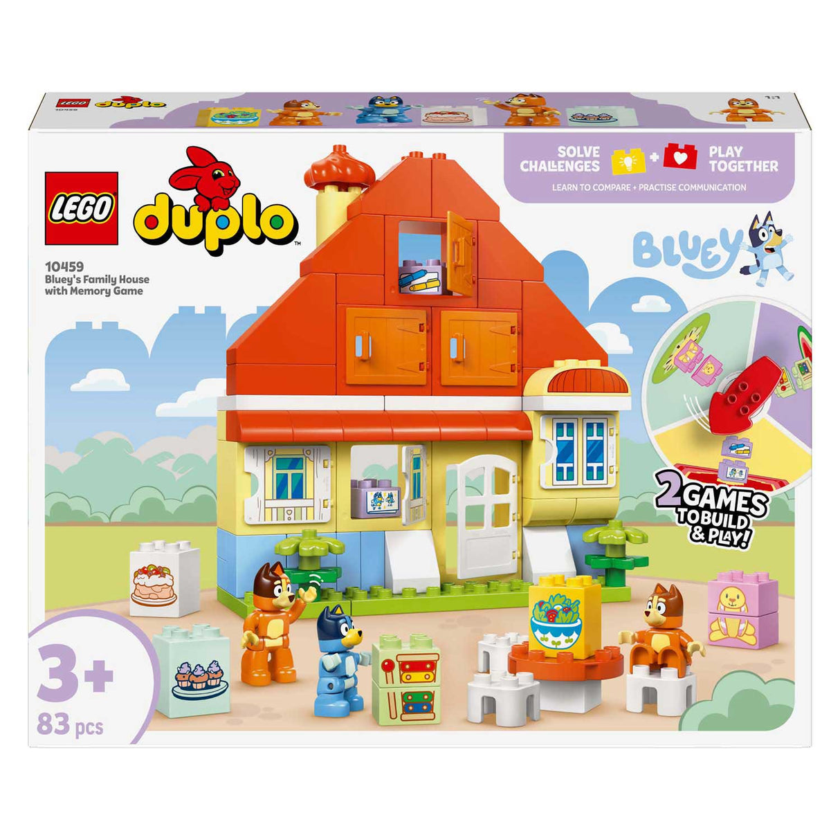 Lego Duplo 10459 Haus von Bluey und ihrer Familie mit Memory-Spiel