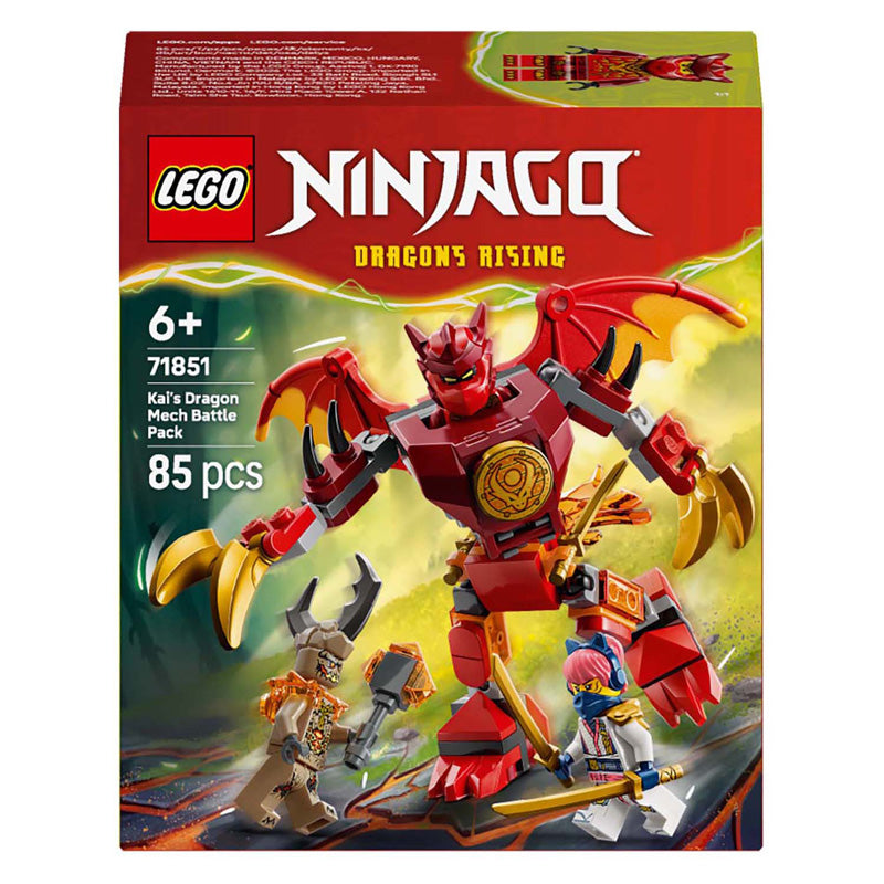 Lego Ninjago 71851 Kais Drachen-Mech-Kampfpaket