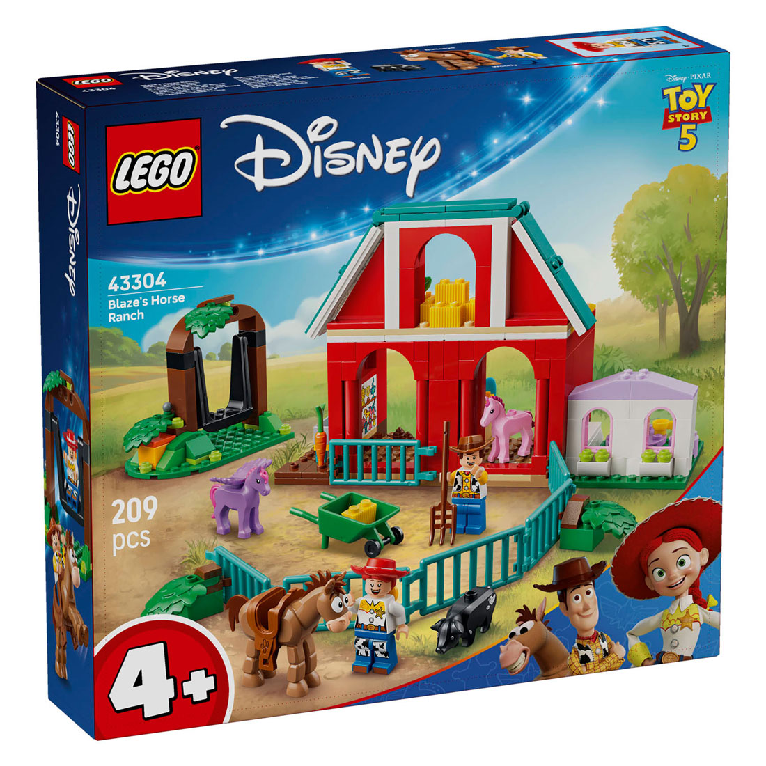 Lego ® disney en pixar toy story 5 blaze's paardenranch 43304