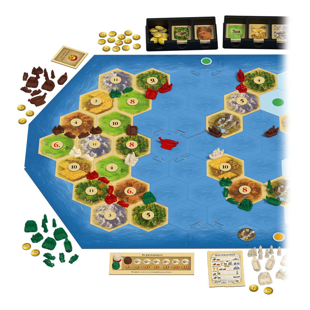 999 Spiele 999 Spiele Catan: Erweiterung Pirate Explorers 5 Brettspiel für 6 Spieler