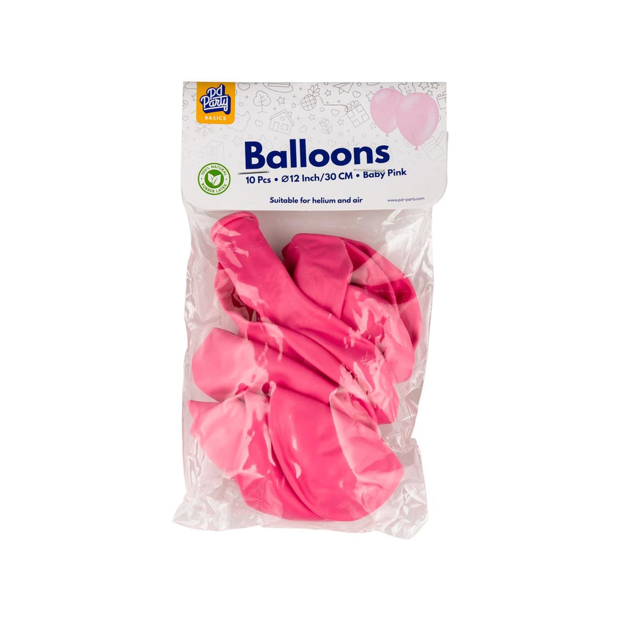 Luftballons 10 Stück Babyrosa