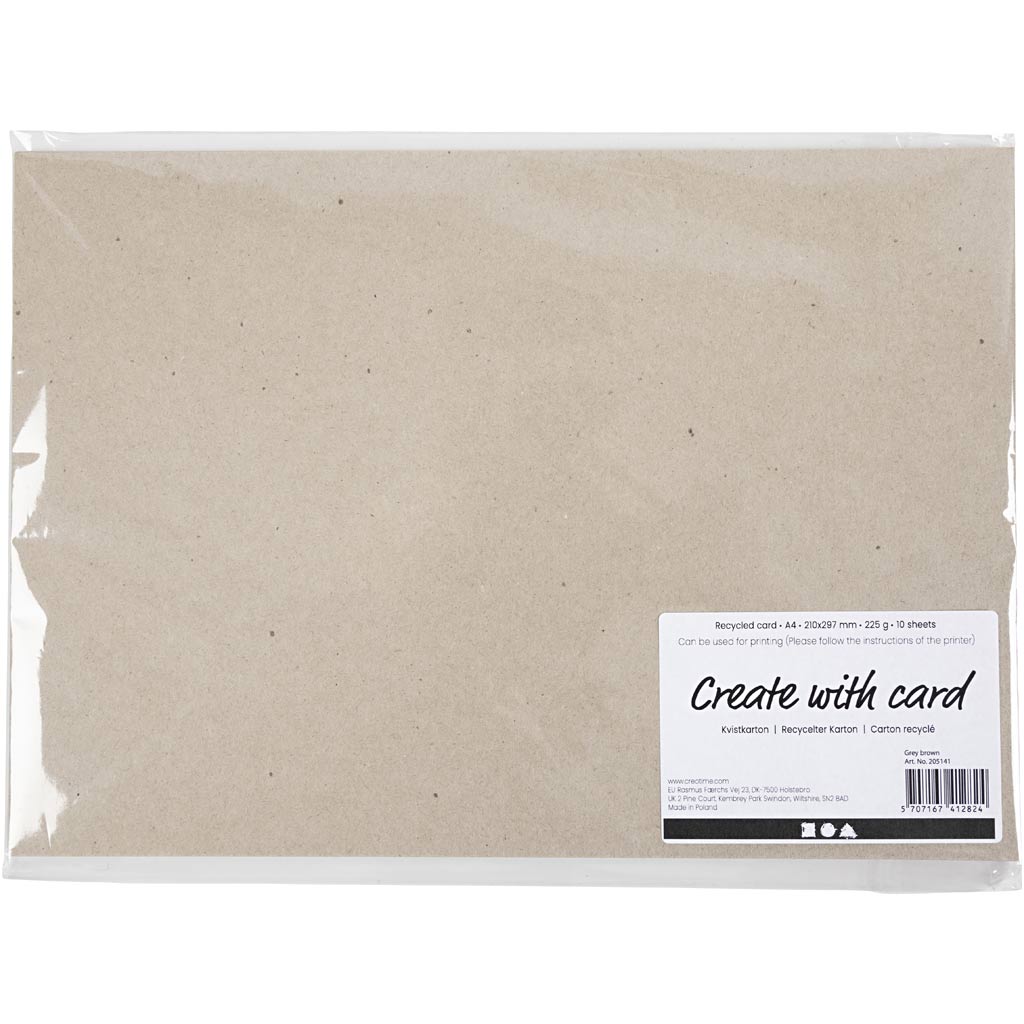 Creativ Company Recycling Carton 225gr A4, 10 Blätter