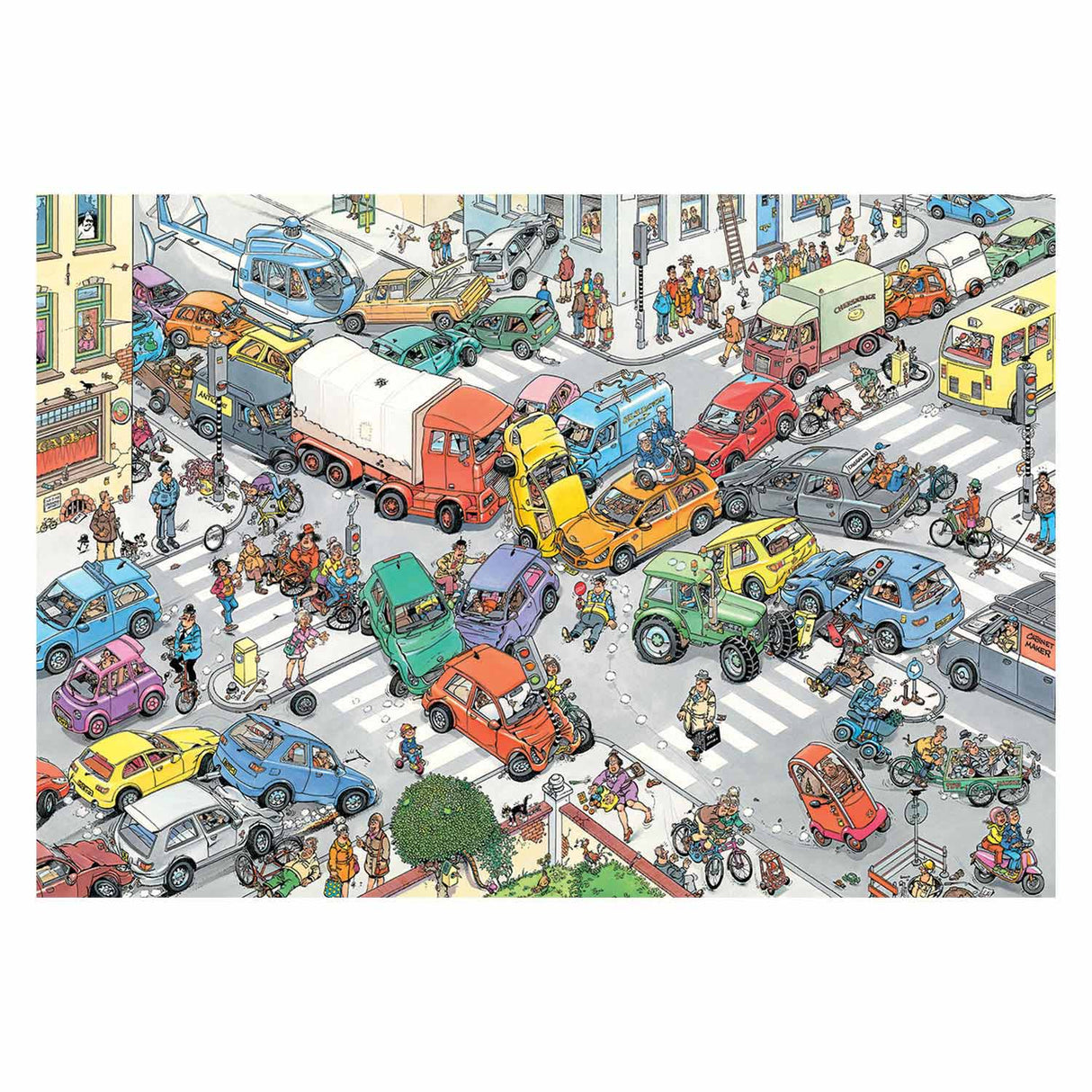 Jan van Haasteren Puzzle - Verkehrschaos, 3000 Teile.