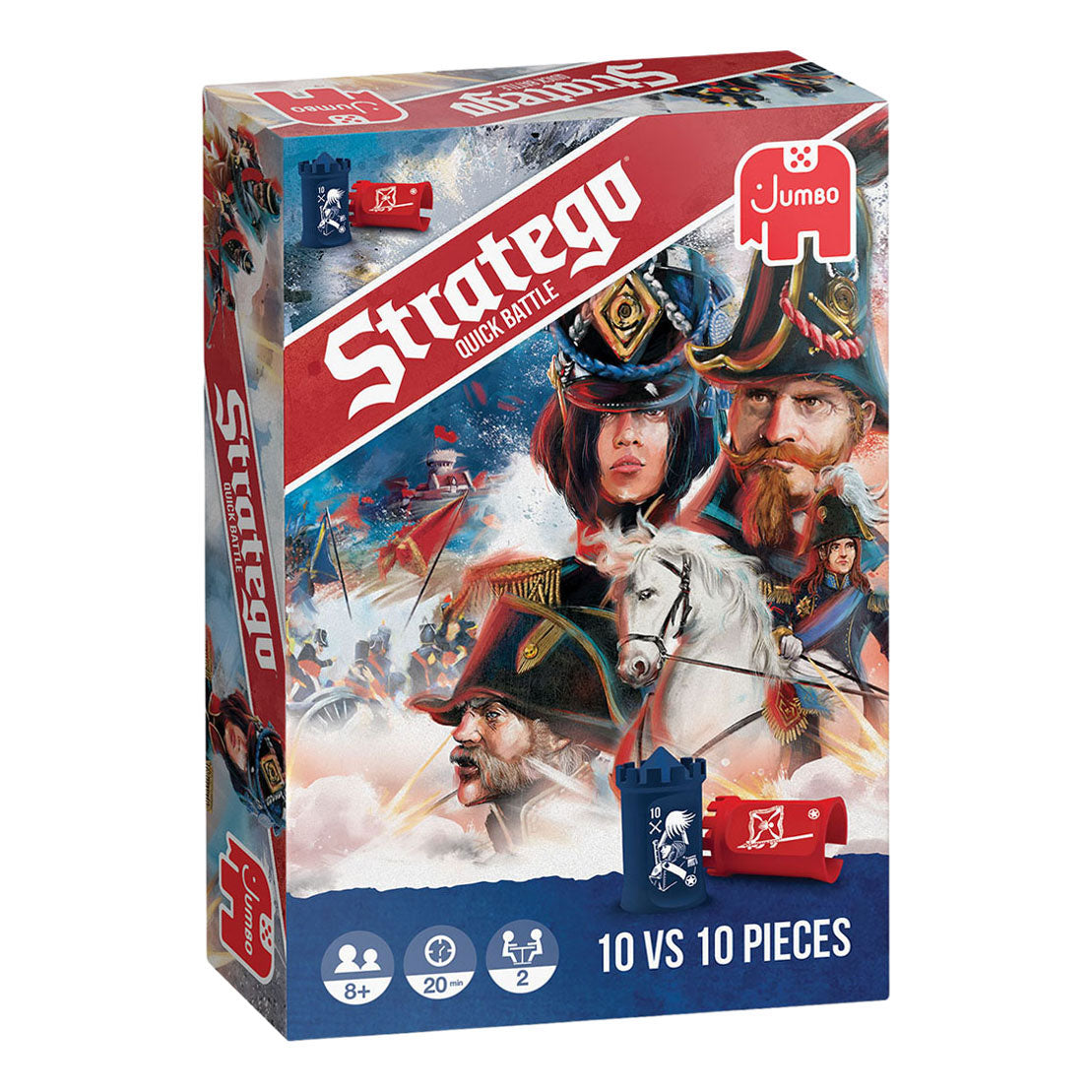 Jumbo-Kartenspiel Stratego Quick Battle | 2 Stk