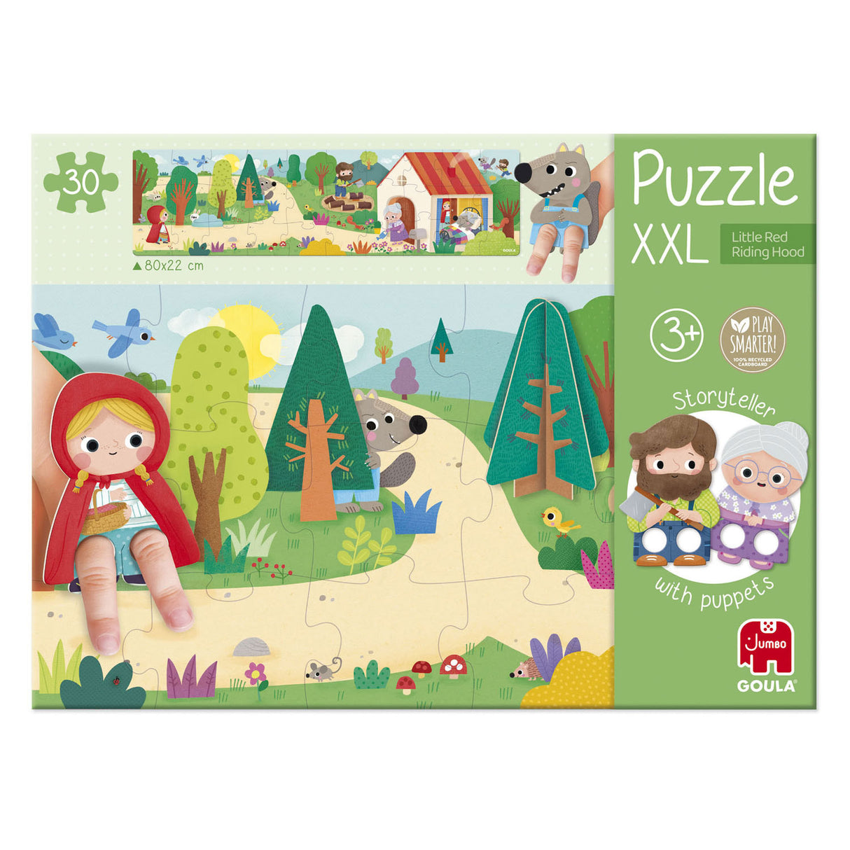 Jumbo Goula Puzzle XXL Rotkäppchen, 30 Teile.