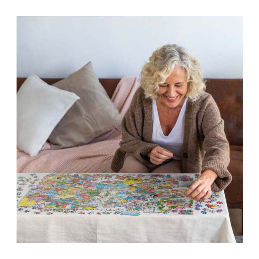 Jumbo Jan van Haasteren Puzzle - Die Zaubermesse, 1000 Teile.