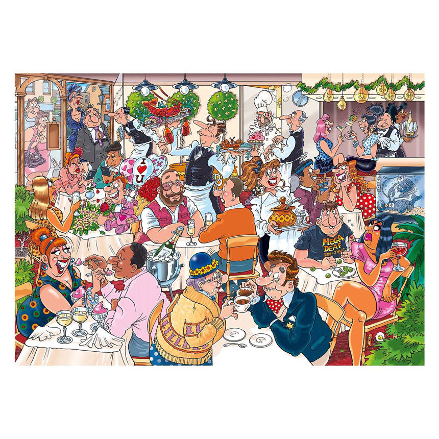 Jumbo Wasgij Mystery 26 Puzzle – Date Night!, 1000 Teile.