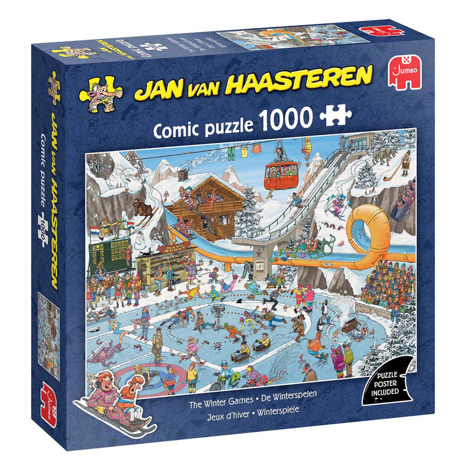 Jumbo Jan van Haasteren Puzzle - Winterspiele, 1000 Teile.