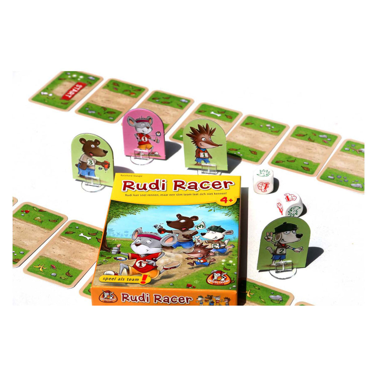 White Goblin Games Rudi Racer – Kartenspiel mit gelber Farbe