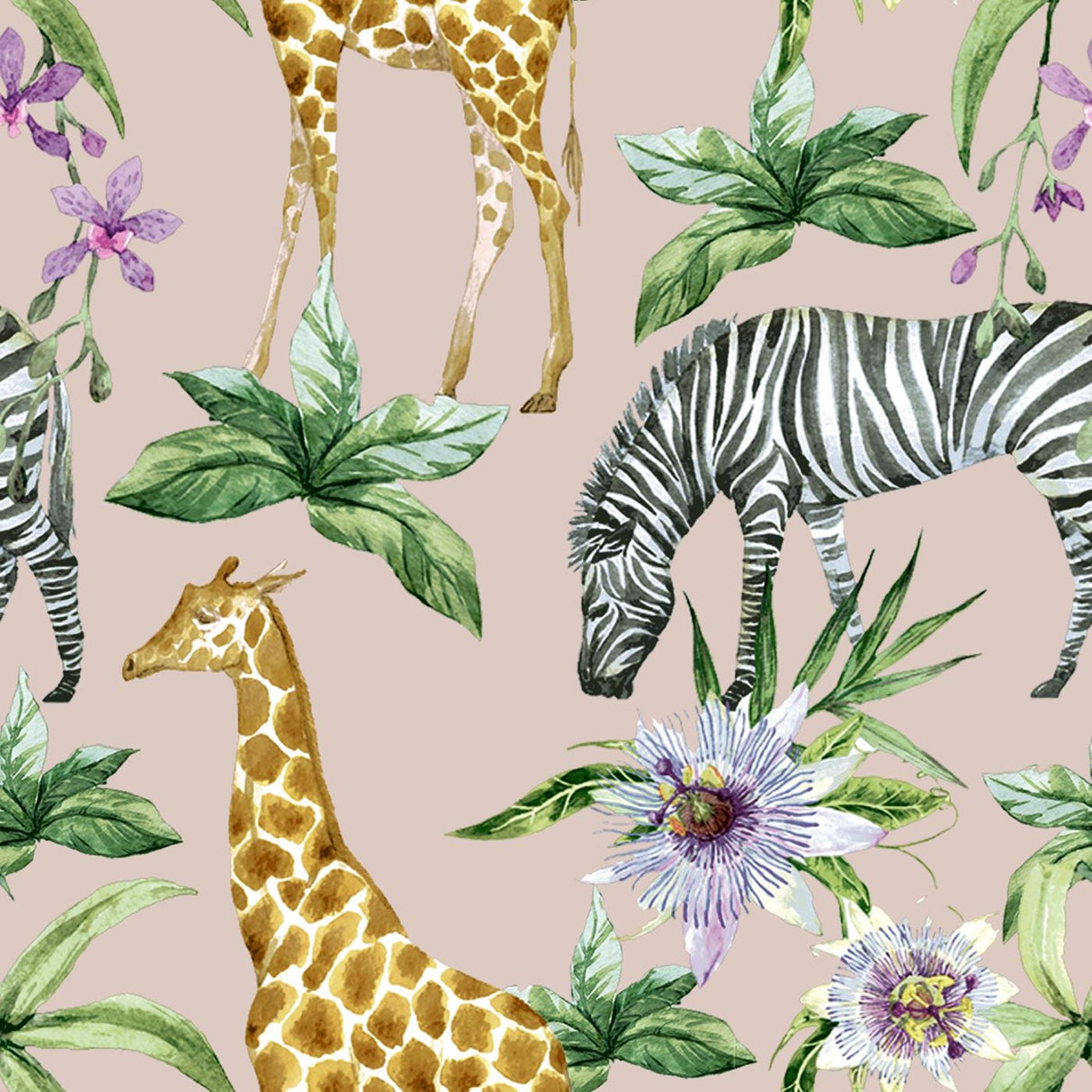Duni Servietten Zebras Giraffen 33x33cm