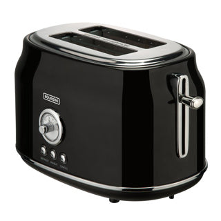 Bourgini Toaster Retro-Toaster schwarz