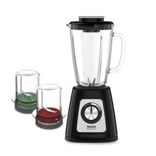 Tefal Mixer Blendforce II Glas schwarz Zubehör