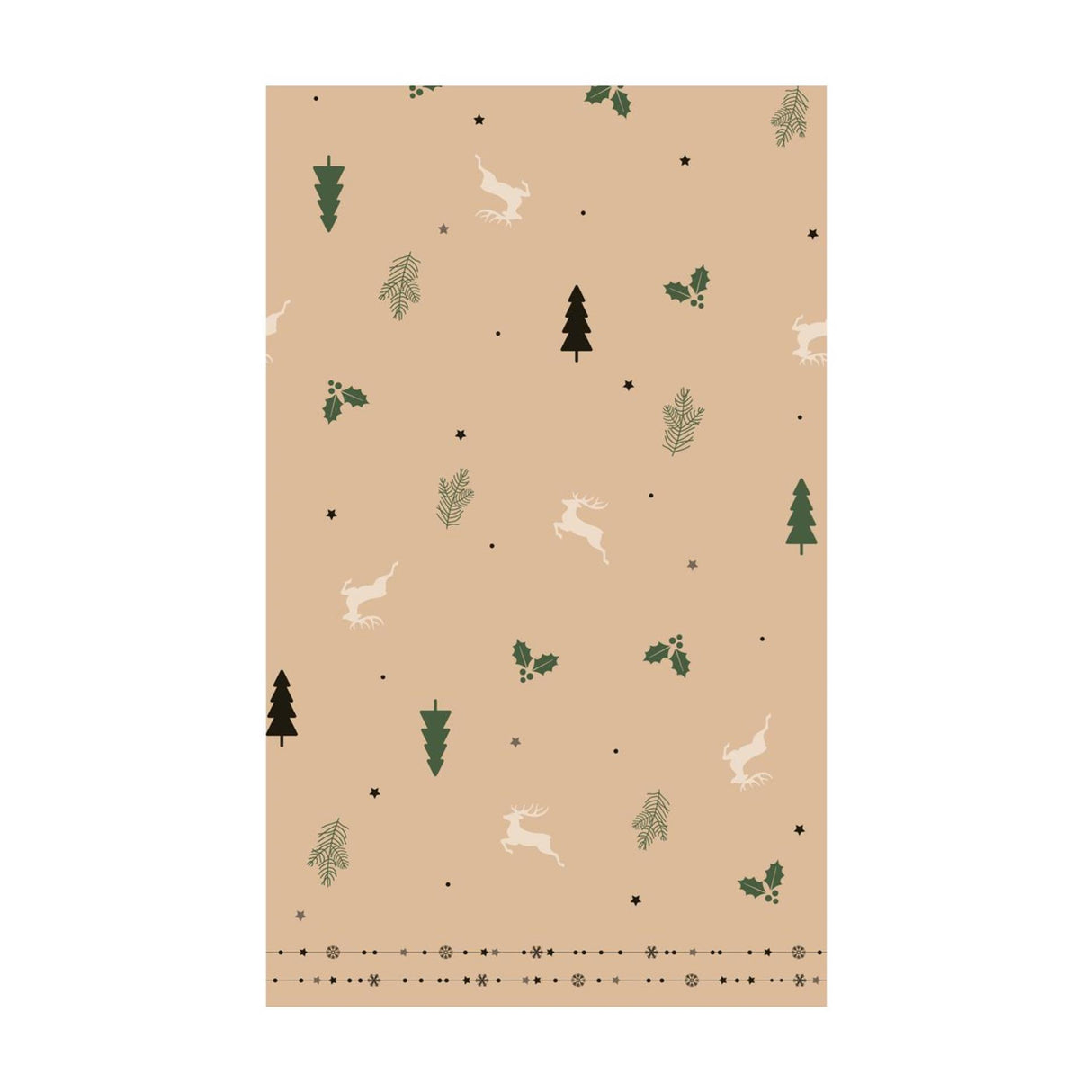 Duni Tischdecke Natur Weihnachten 220cm