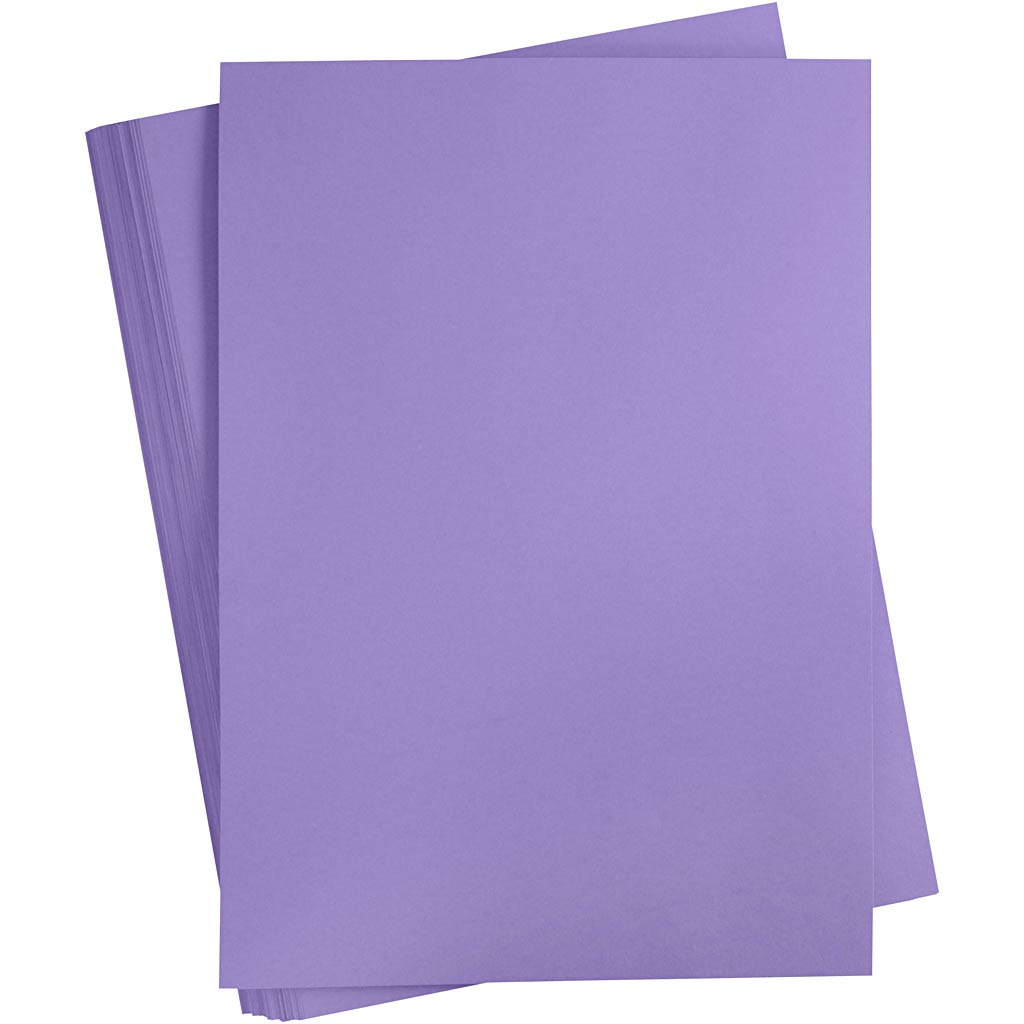 Creativ Company farbiger Karton, A2, Blatt 420 x 594 mm, 180 g, lila, 100 Blatt 1 Karton