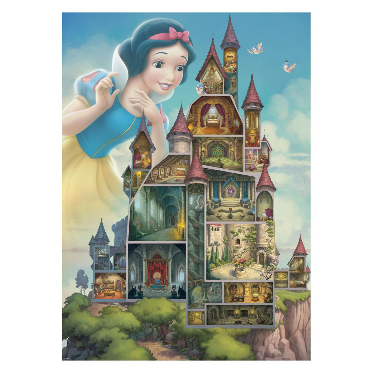 Ravensburger Puzzle Burgen Schneewittchen, 1000st.