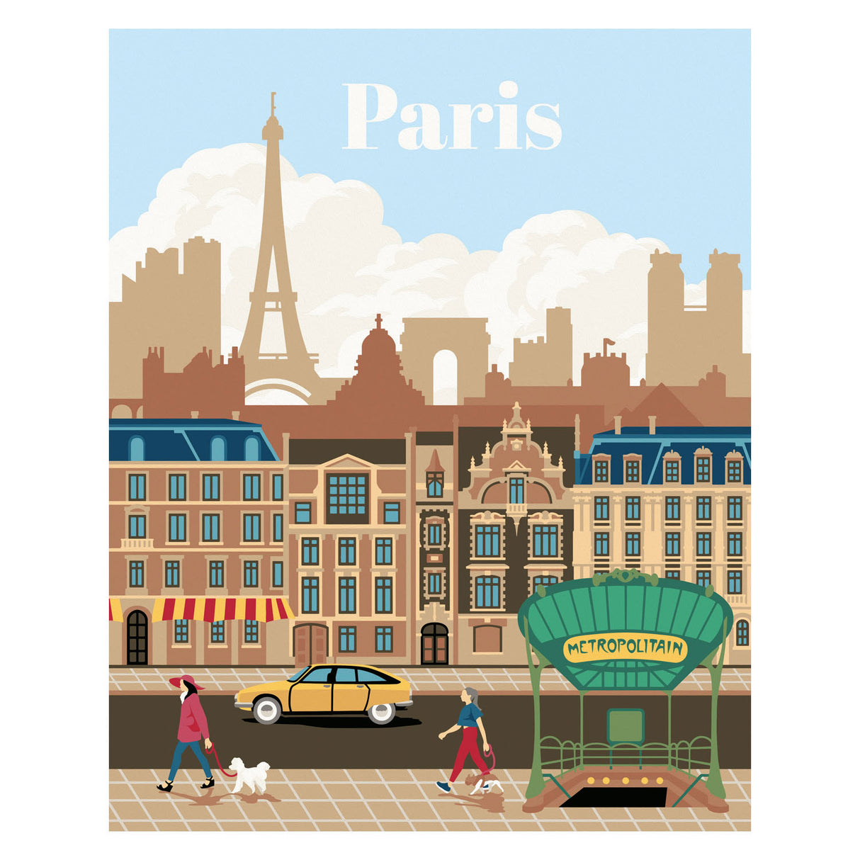 Ravensburger Creart Painting nach Nummer - Buntes Paris