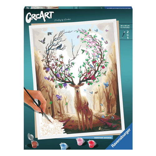 Ravensburger Kreart Gemälde bei Nummer - großartige Begegnung
