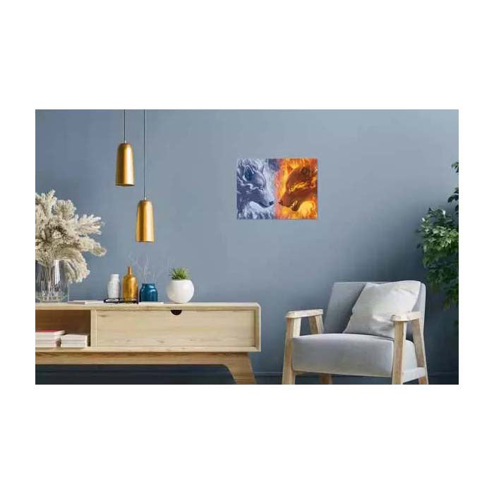 Ravensburger Kreart Gemälde bei Nummer - Feuer und Eis