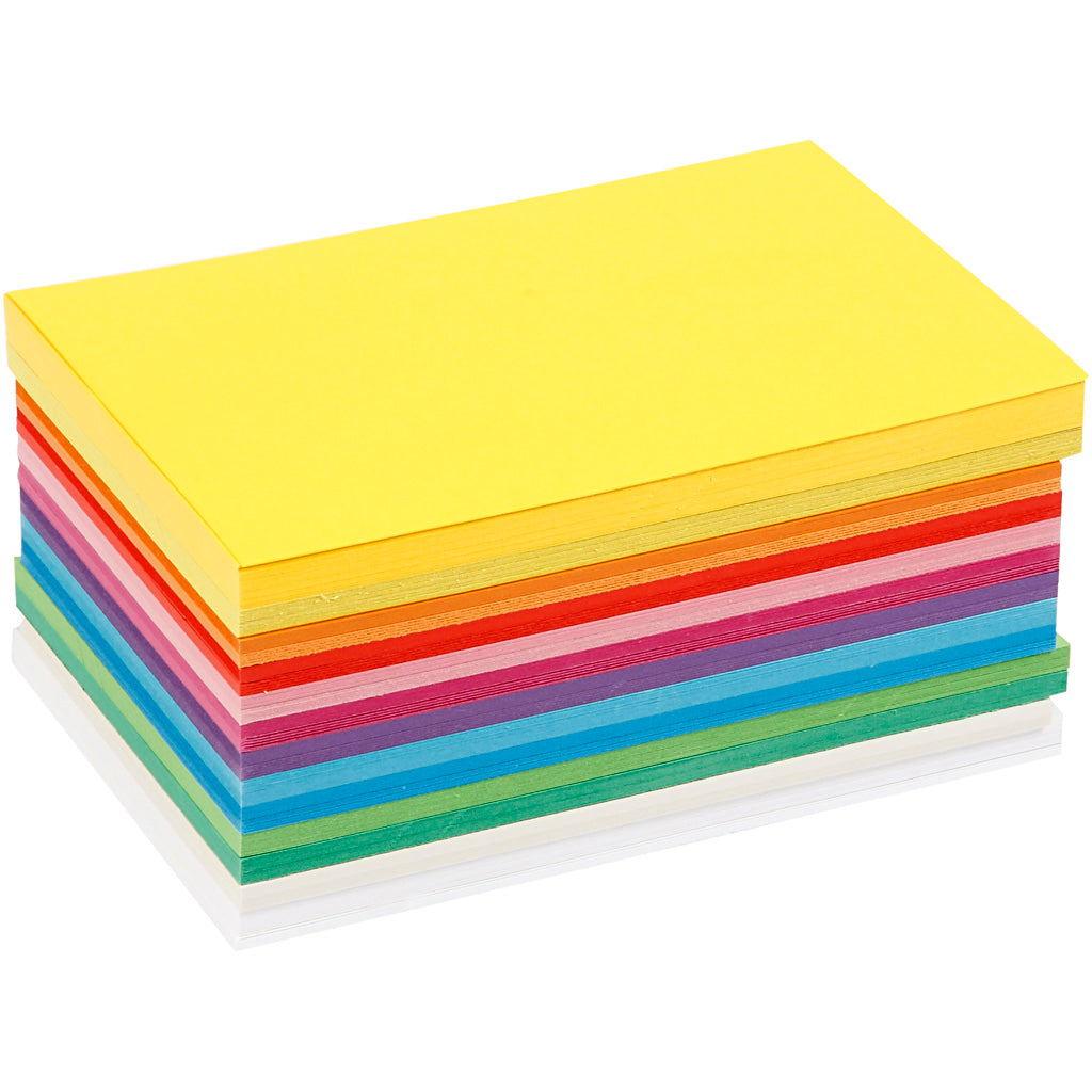 Colortime Frühlingskarton, A6, Blatt 105x148 mm, 180 gr, verschiedene Farben, 300 verschiedene Blätter 1 Karton