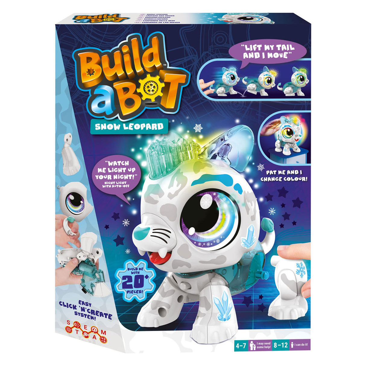 Goliath bauen einen Bot Lights Snow Leopard Interactive Roboter