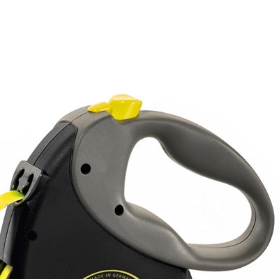 Flexi Retractable Line Giant Tape Neon Schwarz Gelb