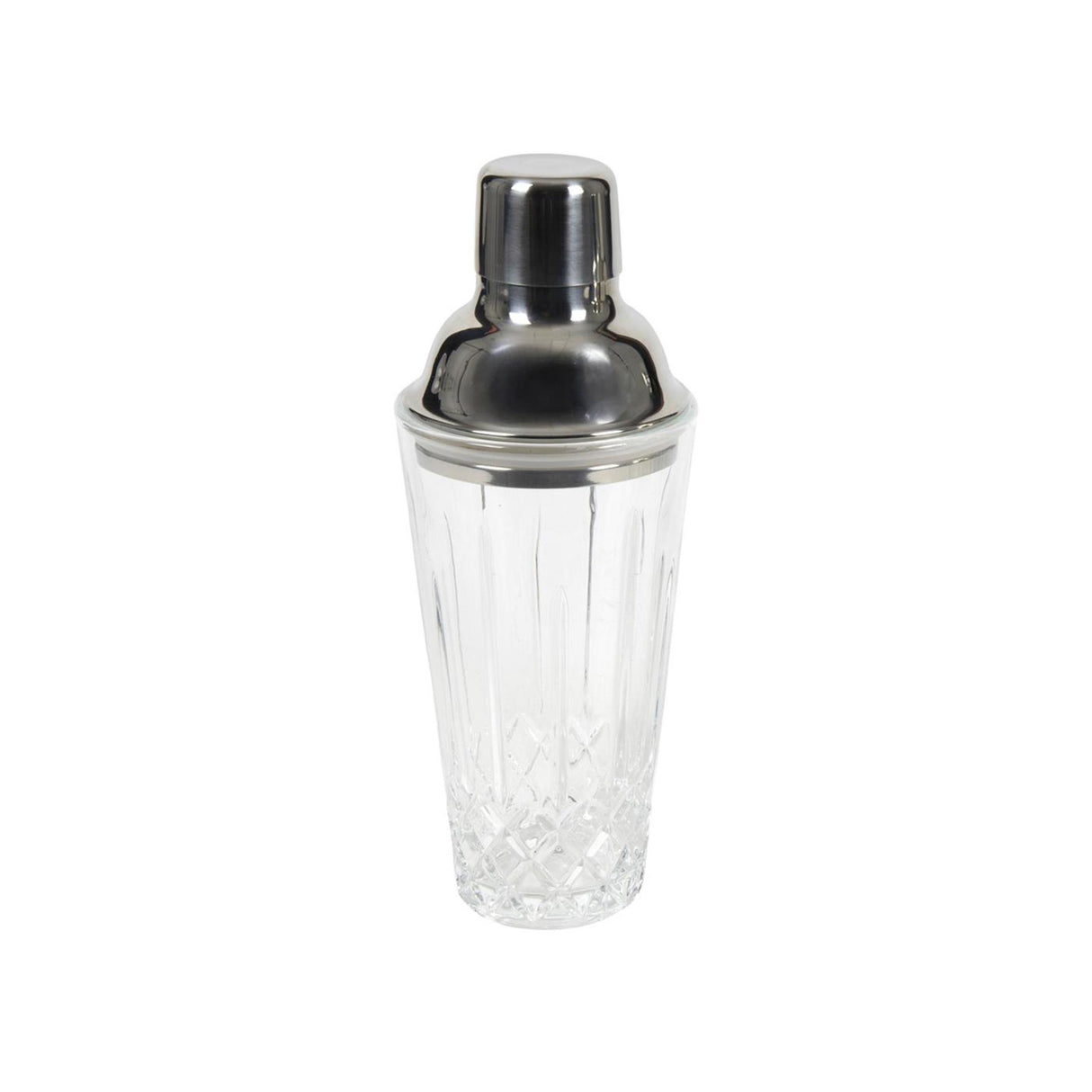 Cocktailshaker diamond glas 22x8,5cm