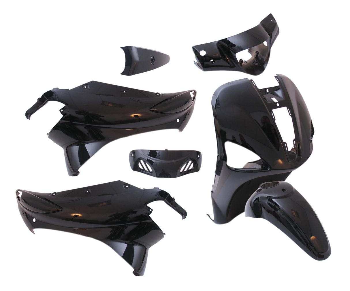 Edge Storge 7 -Stück für Piaggio Liberty von Jahr 2004 bis 2009 - Metallic Black