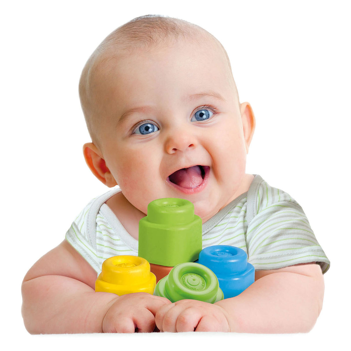 Clementoni Baby weiche Clemmy -Blöcke mit Aufbewahrungstasche, 20dlg.
