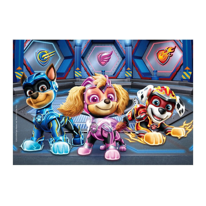 Clementoni Jigsaw Puzzle Super Color Paw Patrouille Der mächtige Film 2x60st.