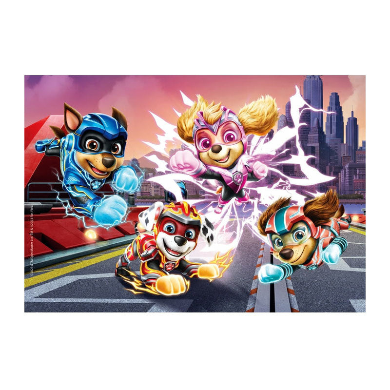 Clementoni Jigsaw Puzzle Super Color Paw Patrouille Der mächtige Film 2x60st.