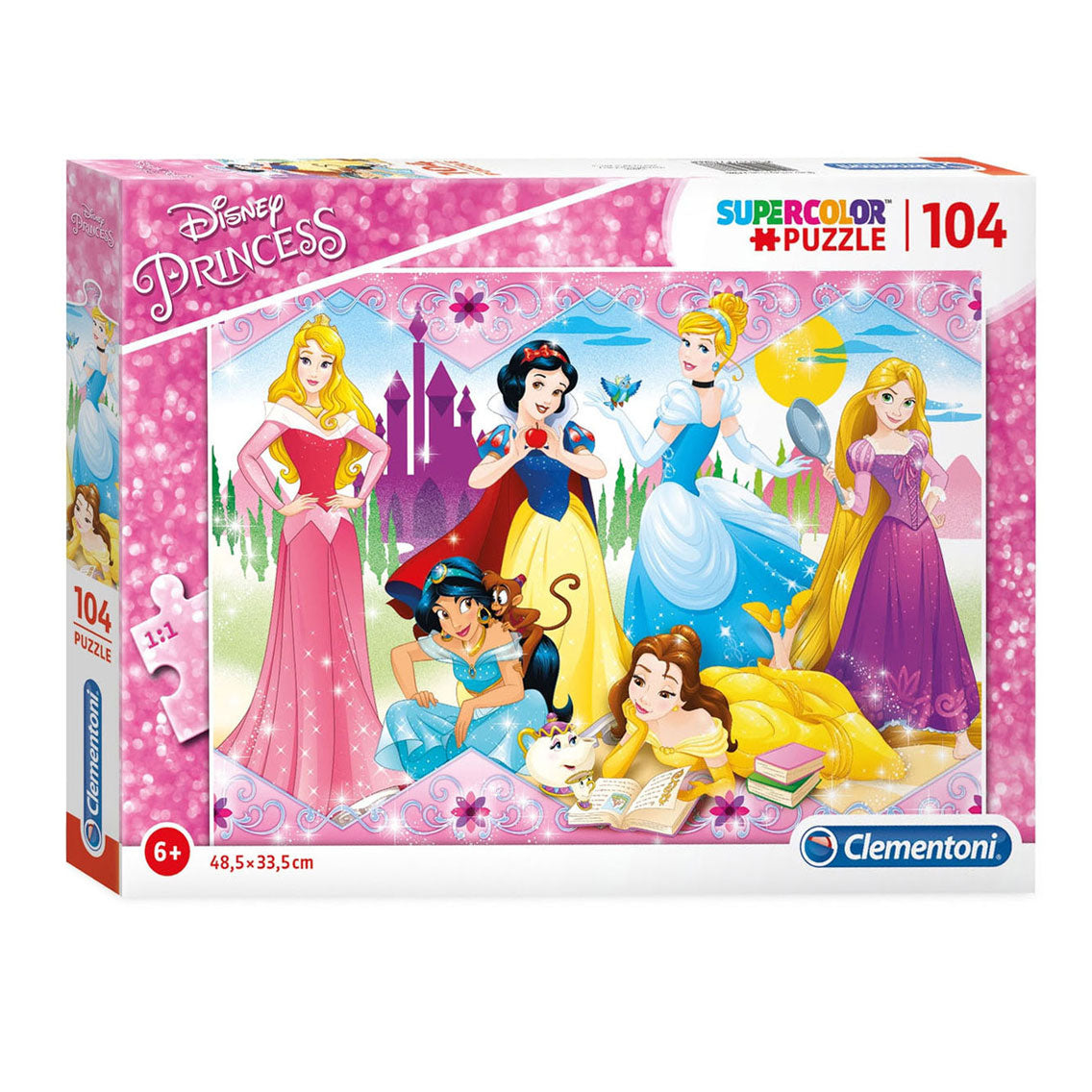 Clementoni Jigsaw Puzzle Super Color Disney Prinzessin, 104st.