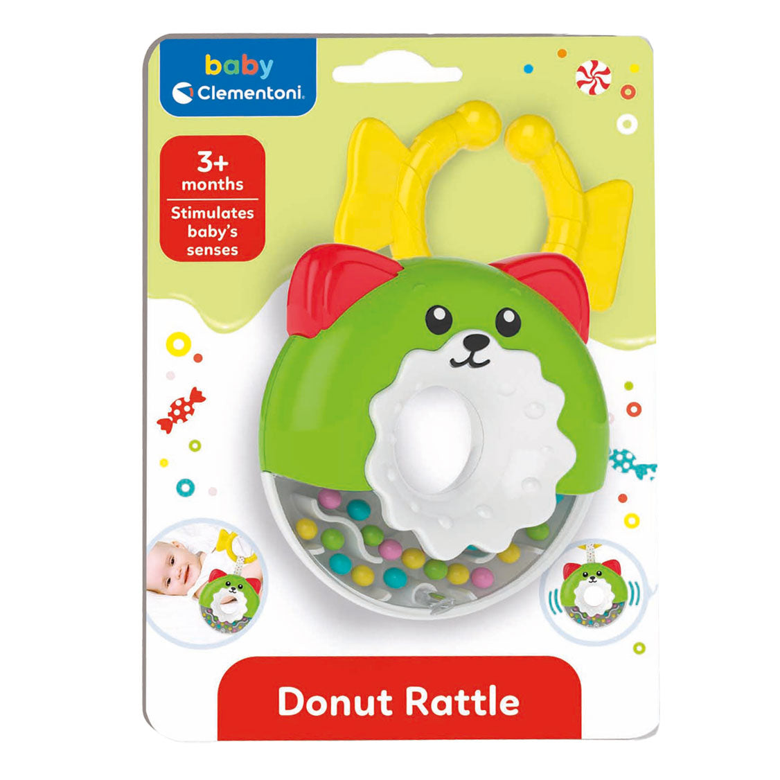 Clementoni Baby Donut Ratsche | 3 Stück