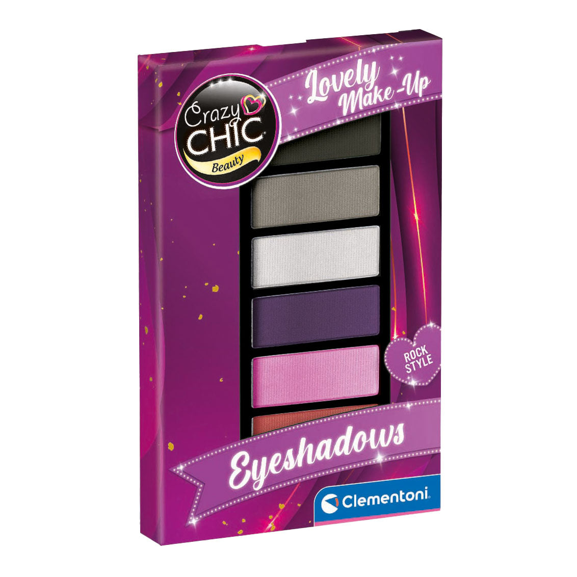 Clementoni Crazy Chic Lidschatten Rock Style, 8 Stk.