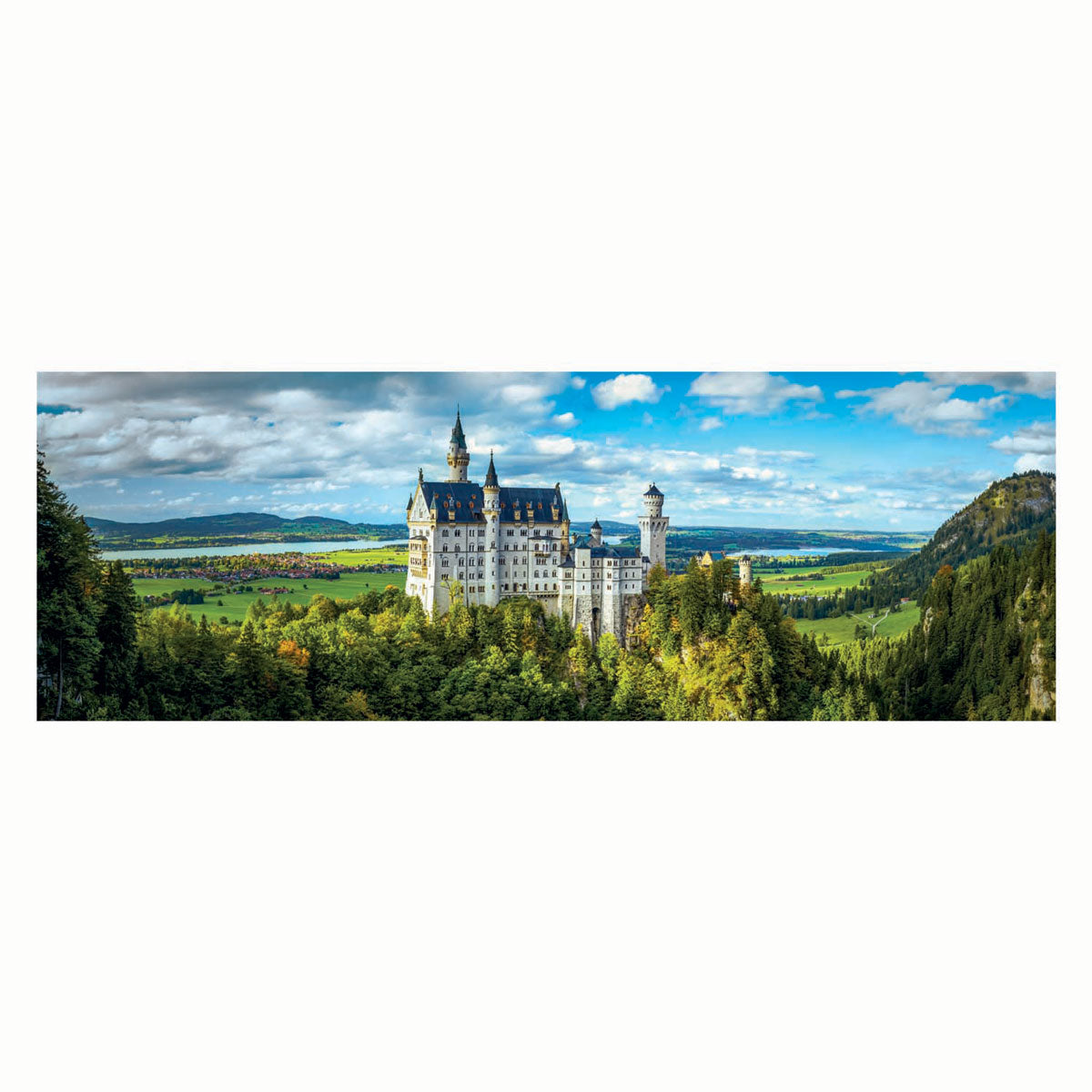 Clementoni Panoramapuzzle Schloss Neuschwanstein, 1000 Teile.