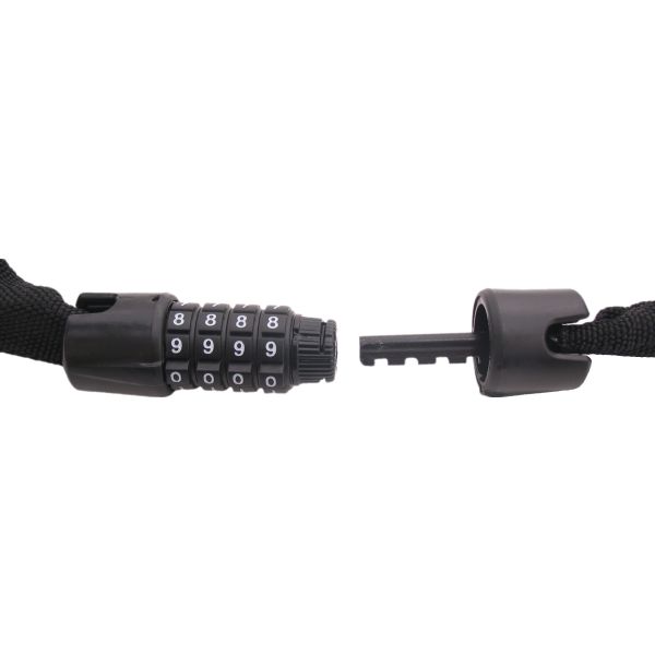 Kettenschloss mit Code Edge Web Racer 90 cm - schwarz