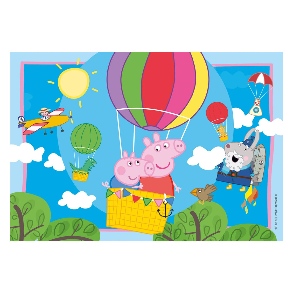 Ravensburger - Die Abenteuer von Peppa Pig Bein -Puzzle 12 Teile
