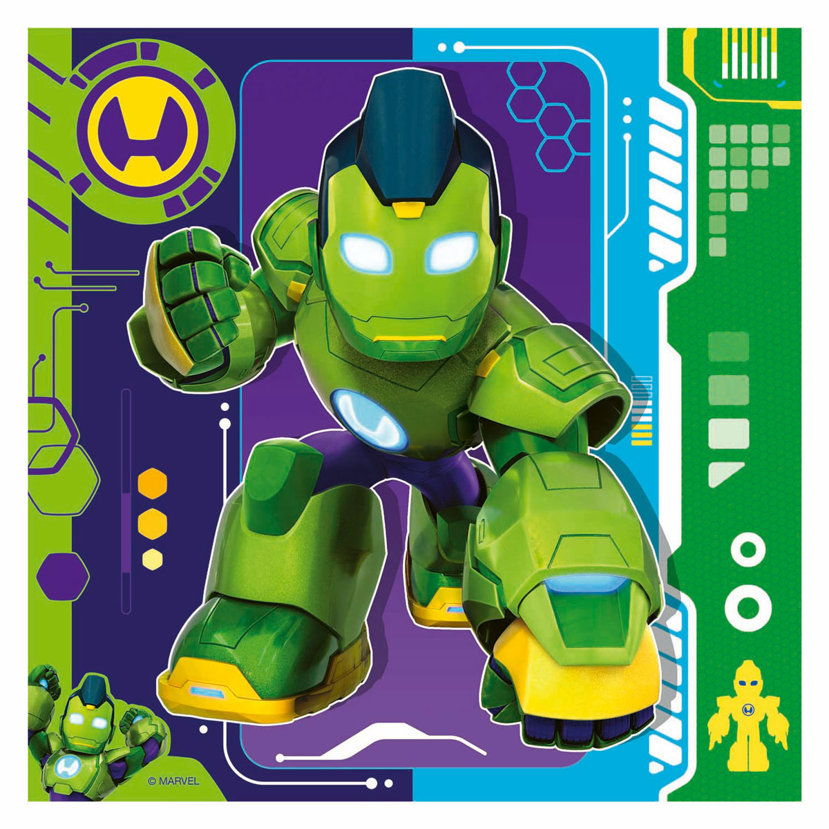 Ravensburger Puzzle Iron Man und seine wunderbaren Freunde – 3x49 Teile.