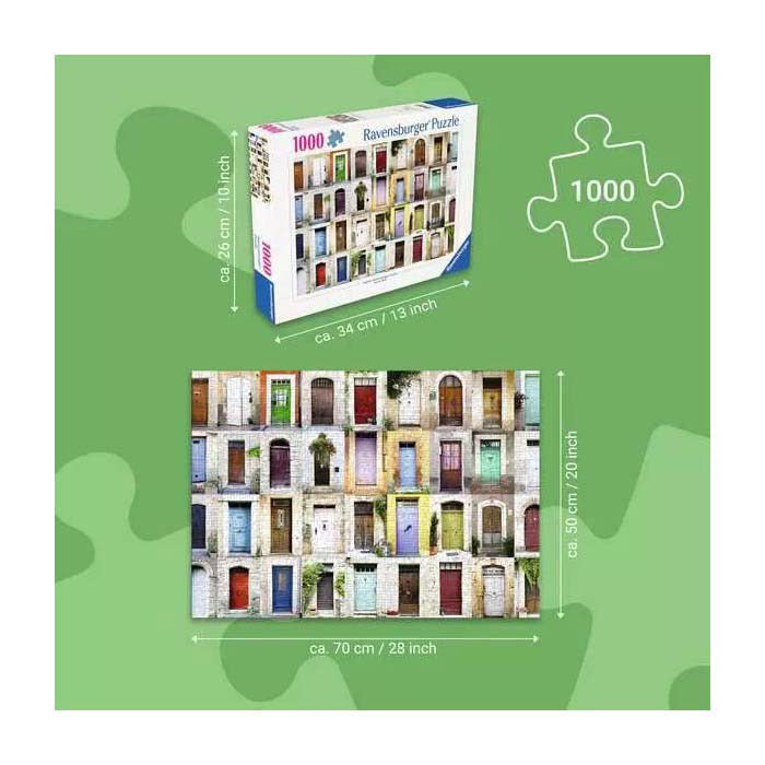 Ravensburger Puzzle schöne Türen in der Provence - 1000 Teile.