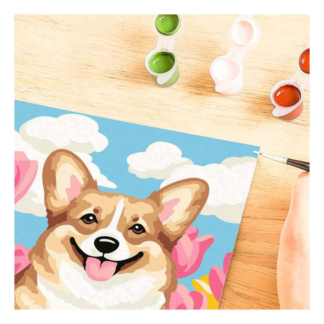 Ravensburger – Creart: Blumencorgi – Malen nach Zahlen