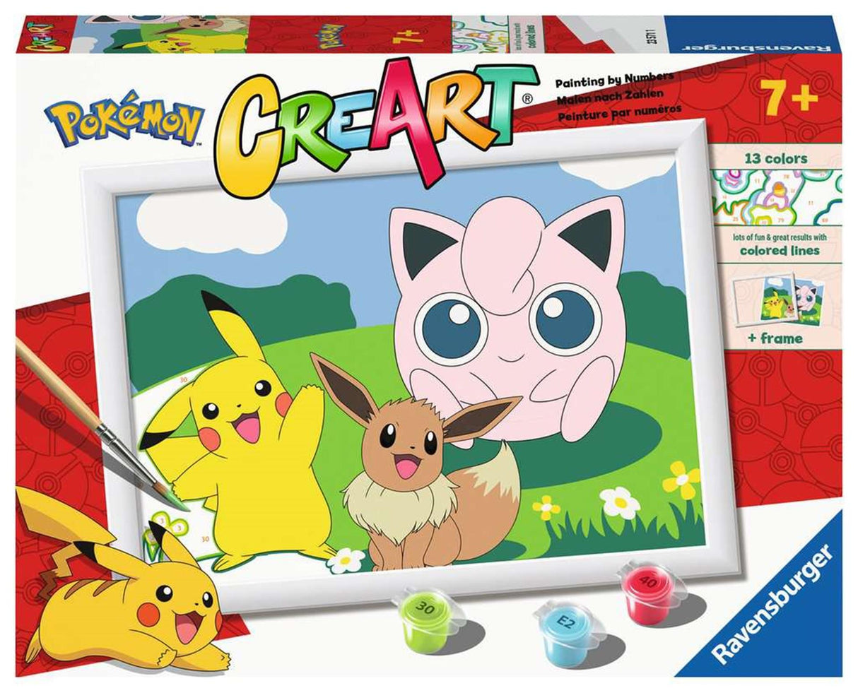 Ravensburger Kreart Gemälde bei Nummer - Pokémon -Klassiker