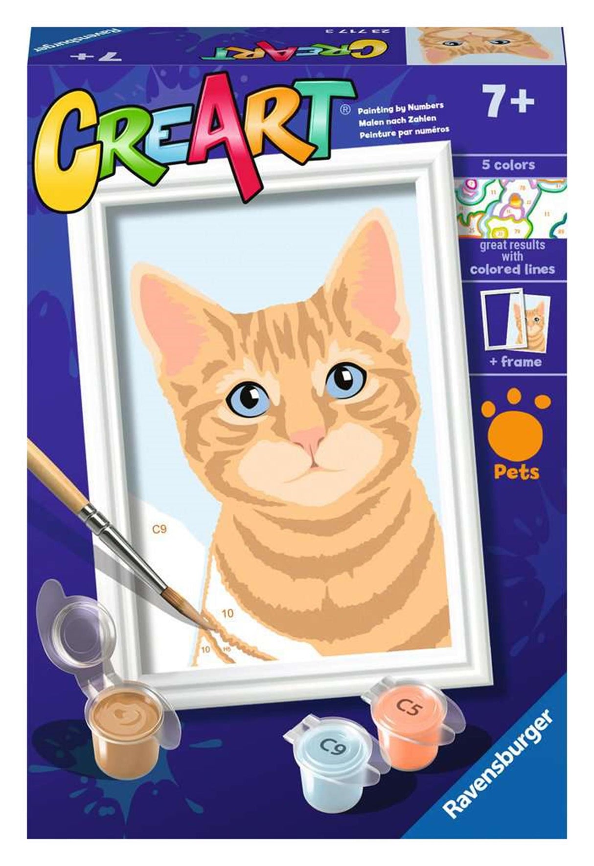 Ravensburger Creart Painting bei Number - Oranje Tabby