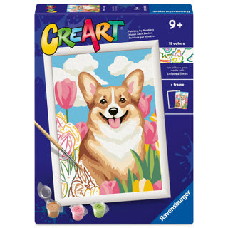 Ravensburger – Creart: Blumencorgi – Malen nach Zahlen